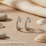 Load image into Gallery viewer, 925 Silver Cubic Zirconia Hoop Earrings for Women | Gift