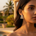Load image into Gallery viewer, Silver Baguette Cut Stud Earrings for Women | Daily Wear Jewelry
