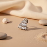 Load image into Gallery viewer, Silver Baguette Cut Stud Earrings for Women | Daily Wear Jewelry