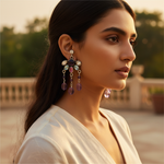 Load image into Gallery viewer, Amethyst Dangle Earrings for Women | Gemstone Jewelry