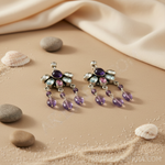 Load image into Gallery viewer, Amethyst Dangle Earrings for Women | Gemstone Jewelry