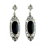 Load image into Gallery viewer, 925 Silver Onyx Earrings for Women | Dangle Earrings | Gift