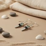 Load image into Gallery viewer, 925 Silver Blue Gemstone Dangle Earrings | For Women