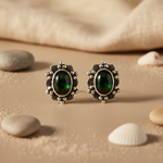 Load image into Gallery viewer, 925 Silver Black Onyx Stud Earrings for Women | Gift Jewelry