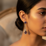 Load image into Gallery viewer, 925 Silver Amethyst Drop Earrings for Women | Gemstone Jewelry