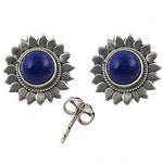 Load image into Gallery viewer, 925 Silver Lapis Lazuli Stud Earrings for Women | Gift