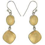 Load image into Gallery viewer, 925 Silver Citrine Drop Earrings for Women | Daily Wear