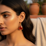Load image into Gallery viewer, gold plating Carnelian Earrings | Gemstone Jewelry | Gift for Her