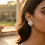 Load image into Gallery viewer, Silver Stud Earrings with Sparkling Crystals | Women's Jewelry
