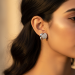 Load image into Gallery viewer, Silver Heart Stud Earrings for Women | Dainty Daily Jewelry