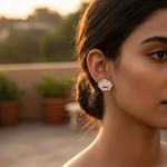 Load image into Gallery viewer, Silver Filigree Earrings for Women | Statement Jewelry