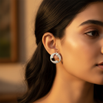 Load image into Gallery viewer, 925 Silver Open Circle Earrings | Women's Daily Wear Jewelry