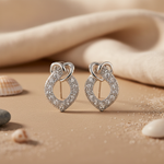 Load image into Gallery viewer, Silver Cubic Zirconia Drop Earrings for Women | Elegant Jewelry