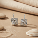 Load image into Gallery viewer, 925 Silver Cubic Zirconia Earrings for Women | Daily Wear