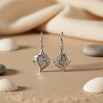 Load image into Gallery viewer, 925 Silver Heart Drop Earrings for Women | Dainty Gift