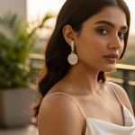 Load image into Gallery viewer, 925 Silver Floral Drop Earrings for Women | Dangle Earrings