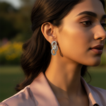 Load image into Gallery viewer, Silver Cubic Zirconia Leverback Earrings for Women | Dainty Jewelry