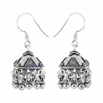 Load image into Gallery viewer, 925 Silver Jhumka Earrings for Women | Indian Jewelry