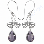 Load image into Gallery viewer, 925 Silver Amethyst Drop Earrings for Women | Gemstone Jewelry