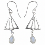 Load image into Gallery viewer, 925 Silver Moonstone Teardrop Earrings for Women | Gift