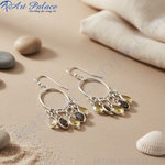 Load image into Gallery viewer, 925 Silver Teardrop Gemstone Dangle Earrings for Women