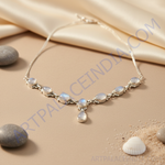 Load image into Gallery viewer, 925 Silver Moonstone Necklace for Women | Gemstone Jewelry