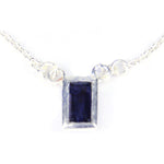 Load image into Gallery viewer, 925 Silver Blue Stone Pendant Necklace for Women | Daily Wear