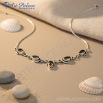 Load image into Gallery viewer, 925 Silver Smoky Quartz Necklace for Women | Gemstone Jewelry