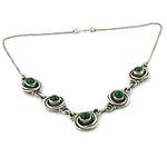 Load image into Gallery viewer, 925 Sterling Silver Green Gemstone Necklace for Women | Gift Jewelry