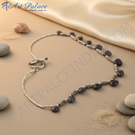Load image into Gallery viewer, 925 Silver Iolite Bead Necklace for Women | Gemstone Jewelry