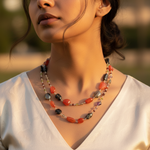 Load image into Gallery viewer, Multi-Gemstone Layered Necklace | Women's Fashion Jewelry