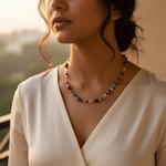 Load image into Gallery viewer, Multi-Gemstone Beaded Necklace | Colorful Stone Jewelry for Women