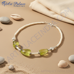 Load image into Gallery viewer, Gemstone Bead Necklace | Women's Lime Green Stone Jewelry