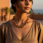 Load image into Gallery viewer, Gemstone Beaded Necklace | Colorful Semi-Precious Stone Jewelry