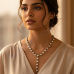 Load image into Gallery viewer, Silver Cubic Zirconia Necklace | Women's Y-Necklace | Gift