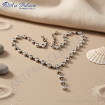 Load image into Gallery viewer, Silver Cubic Zirconia Necklace | Women's Y-Necklace | Gift