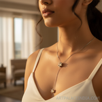 Load image into Gallery viewer, 925 Silver Citrine Y-Necklace for Women | Statement Jewelry
