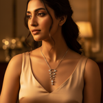 Load image into Gallery viewer, Silver Oval Pendant Necklace with Cubic Zirconia | Women's Jewelry