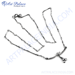 Load image into Gallery viewer, Oxidized sterling silver chain necklace with a unique geometric design, perfect for women.