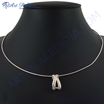 Load image into Gallery viewer, Silver caged pendant necklace displayed on a mannequin, ideal for gifting or daily wear.