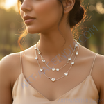 Load image into Gallery viewer, Silver Gemstone Necklace for Women | Daily Wear Jewelry