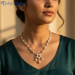 Load image into Gallery viewer, Silver Pearl Necklace | Women's Fashion Jewelry | Gift