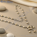 Load image into Gallery viewer, Silver Pearl Necklace | Women's Fashion Jewelry | Gift