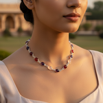 Load image into Gallery viewer, 925 Silver Gemstone Necklace for Women | Colorful Stone Jewelry