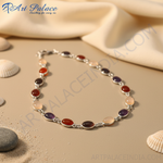 Load image into Gallery viewer, 925 Silver Gemstone Necklace for Women | Colorful Stone Jewelry