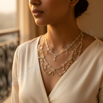 Load image into Gallery viewer, 925 Silver Citrine Beaded Necklace for Women | Gemstone Jewelry