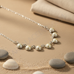Load image into Gallery viewer, Silver Pearl Necklace | Delicate Freshwater Pearl Jewelry for Women