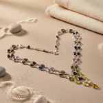 Load image into Gallery viewer, 925 Silver Multi-Gemstone Beaded Necklace | Women's Jewelry