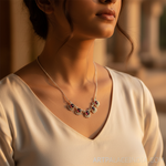 Load image into Gallery viewer, 925 Sterling Silver Garnet Necklace | Gemstone Jewelry for Women