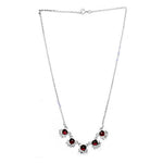 Load image into Gallery viewer, 925 Sterling Silver Garnet Necklace | Gemstone Jewelry for Women